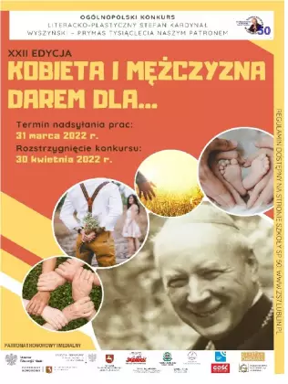 Ogólnopolski Konkurs literacko-plastyczny Stefan Kardynał Wyszyńskim - Prymas Tysiąclecia naszym Patronem