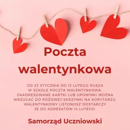 Szkolna poczta walentynkowa
