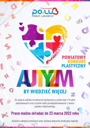 Powiatowy Konkurs Plastyczny „Autyzm – by wiedzieć więcej”