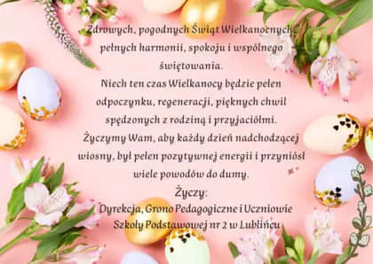 ŻYCZENIA WIELKANOCNE