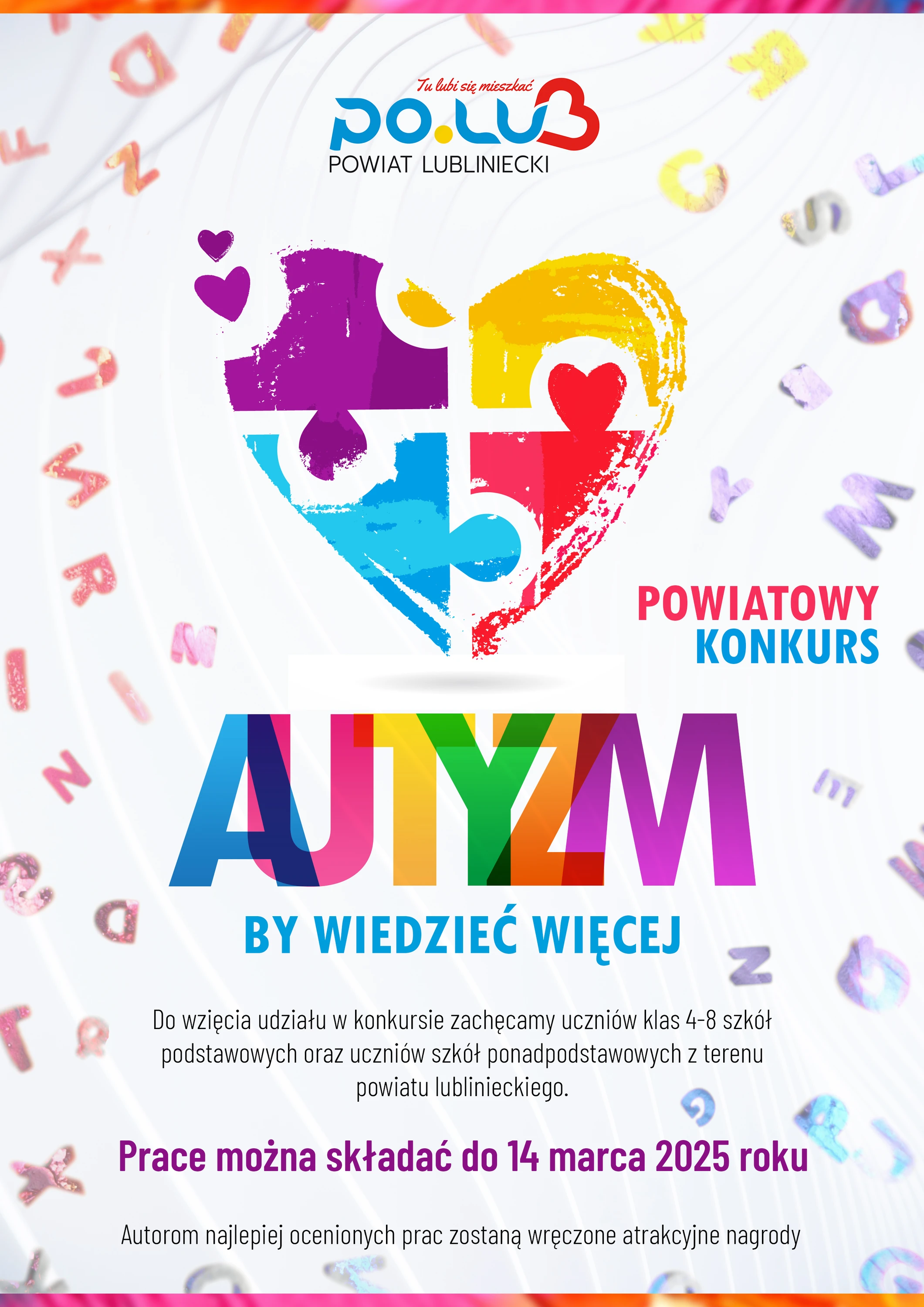 Powiatowy Konkurs „Autyzm – by wiedzieć więcej”