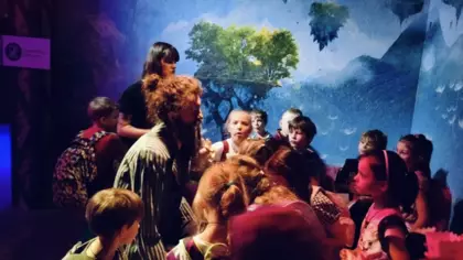 Wycieczka klas pierwszych na audiowizualną wystawę „Kleks. Magia kina.”