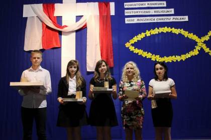 Powiatowy Konkurs Historyczno-Religijny z okazji 1050 rocznicy Chrztu Polski