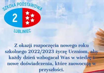 Życzenia na rozpoczęcie roku szkolnego 2022/2023