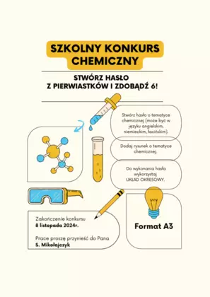 Szkolny konkurs chemiczny