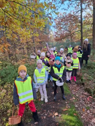 Dziś klasa 1b wybrała się na wyjątkowe zajęcia do lasu!