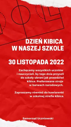 Dzień Kibica w naszej szkole