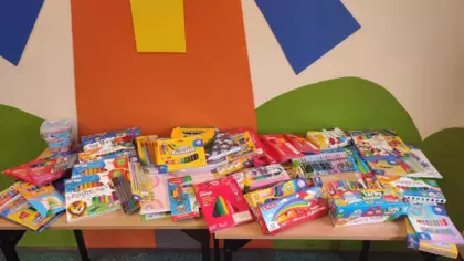 Posumowanie zbiórki artykułów szkolnych dla Ośrodka w Rusinowicach