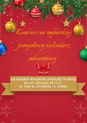 Z radością ogłaszamy Konkurs na Najbardziej Pomysłowy Kalendarz