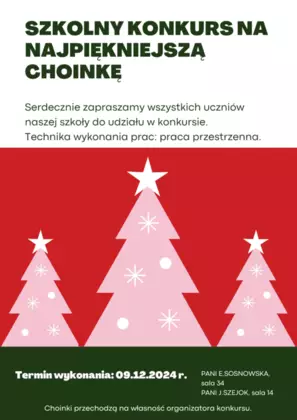 Szkolny konkurs na najpiękniejszą choinkę